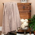 thumbnail image 4 of Parkland Collection THRI21235 52 x 67 in. Simone Casual Woven Handloom Throw - Beige, 4 of 4