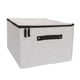 thumbnail image 1 of Yuarrent Caja de almacenamiento, práctico sujetador de ropa interior de gran capacidad, cajas organizadoras lavables, caja de ropa elegante para Almacenamiento y organización del hogar gris claro Yuarrent HA077474-01, 1 of 6