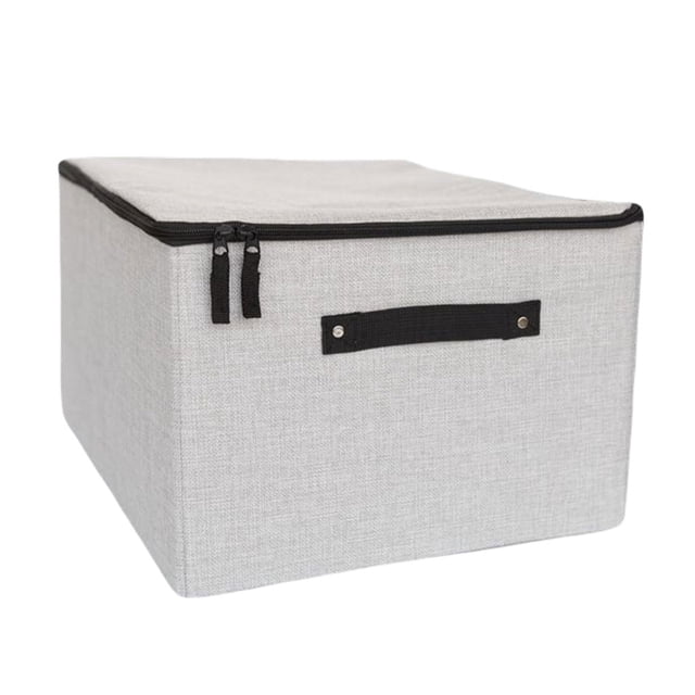 Caja de almacenamiento con cremallera, ropa interior práctica, sujetador, calcetines, cajas organizadoras lavables, artículos diversos con Almacenamiento y organización del hogar gris claro Bearachild HA077474-01