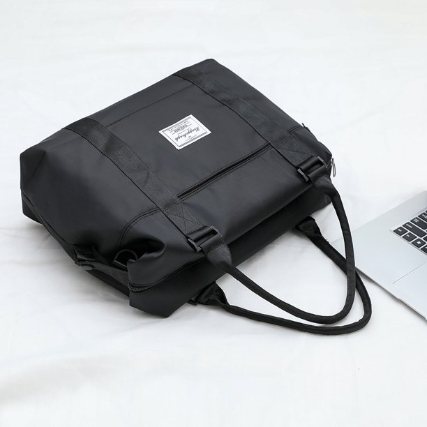 Bolsa Bolsas de equipaje de viaje con estampado de letras para mujer a la moda (L negro) JShteea Para Estrenar