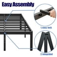 thumbnail image 4 of ULIESC 14 Inch High King Bed Frame No Box Spring Needed, Heavy Duty Metal Platform Bed Frame King with Round Corners, Easy Assembly and Noise-Free, Black, 4 of 8