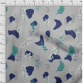 thumbnail image 4 of oneOone Cotton Flex Light Gray Fabric Abstracts Sewing Material Print Fabric By The Yard 40 Inch Wide, 4 of 5