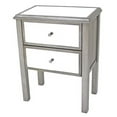 thumbnail image 2 of Teton Home AF-052 end Table, 24 L x 30 5 W x 13 75 H, Silver, 2 of 2