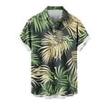thumbnail image 4 of VBTAPA Mens Big and Tall Hawaiian Shirts Short Sleeve Casual Button Down Shirts Tropical Beach Shirt Sales of Today Green XXXL, 4 of 6