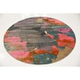 thumbnail image 6 of Unique Loom Aurora Collection Area Rug - Granna (8' Round Gray/Blue), 6 of 7