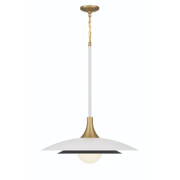 Eurofase 46785-015 Welsh 30 in. Matte White White Glass Pendant Ceiling Light