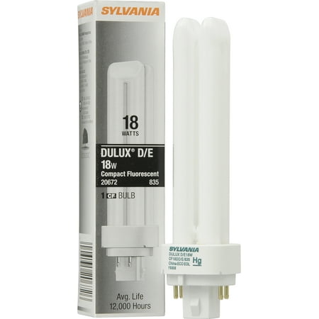 

Sylvania 18 watts CFL Light Bulb 4 Pin G24 Q-2 3500K