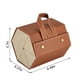 thumbnail image 4 of Organizador de anteojos Soporte de cuero para gafas de sol Estuche portátil para almacenamiento de gafas de viaje, L6400 Marrón AweSitey HA003745-02B, 4 of 7