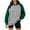 Green1, variant on Diufon Womens Hoodies Tops Trendy Color Block Tops Long Sleeve Plus Size Sweatshirts with Pockets