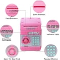 thumbnail image 3 of (A 13.5*13.5*19CM) Child Safety Bank with ATM Fingerprint Password, 3 of 5