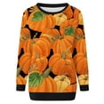 thumbnail image 3 of Gvmfive Halloween Women Long Sleeve Round Neck Sweatshirt Pullover Tops, 3 of 5