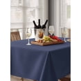 thumbnail image 6 of Pure Dark Blue Table Cloth, Simple Solid Color Waterproof Tablecloth for Rectangle Tables, Reusable Washable Fabric Table Cover for Restaurant Kitchen Dining Tables 52"x70", 6 of 6