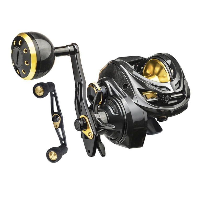 baitcaster saltwater reel Baitcasting Reel,Baitcasting Reels High .3:1 Gear Ratio,Baitcaster Fishing Reel Brake System,Baitcast Drag Right Left Hand,Freshwater Saltwater Right