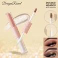thumbnail image 3 of Sombra de ojos líquida marrón beige, base de maquillaje de ojos mate sedoso, crema con purpurina y lentejuelas, sombra de ojos iluminadora en barra de gusano de seda, 3 of 5