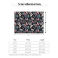 thumbnail image 5 of Uemuo Colorful Tropical Leaves Printed Throw Blanket for Couch, Fluffy Fuzzy Blankets for Bed, Sofa, Cozy Flannel Faux Fur Blanket-50"x40", 5 of 6