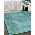 thumbnail image 3 of Ahgly Company Machine Washable Indoor Square Traditional Deep-Sea Green Area Rugs, 3' Square, 3 of 7