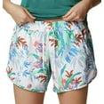 thumbnail image 4 of Columbia Women's Omni-Shade Floral Stretch Ins. 6 Court Short, White, 3X Plus, 4 of 7