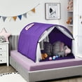 thumbnail image 2 of Carpa para Cama Costway Tienda Túnel de Juego Morado 144 x 102 x 82 cm, 2 of 2