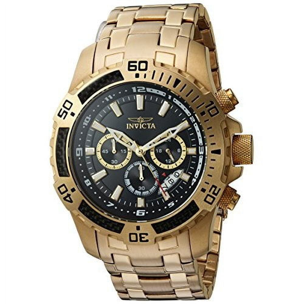 Invicta Men s 14501 Subaqua Chrono 18K Gp Stainless Steel Blue Dial 18K Gp Ss Watch Walmart