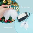 thumbnail image 3 of 1set 15pcs 5 style Feather Wings Decorations for Christmas Trees Decorations White 120~200mm 3pcs/style, 3 of 5