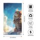 thumbnail image 2 of Balery Blue Sky Winged Cat Toalla de Microfibra Premium con Estampado – 27.5x16 pulgadas, Alta Absorción, Suave y Aterciopelada, Secado Rápido, 2 of 6