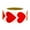 Red, variant on Product Category Stickers Blank Heart Self- Roll for Heart Shaped Labels and