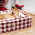 thumbnail image 3 of Soothing Dog Bed Against Anxiety, Removable, Washable Cover, Soothing Dog Bed, Durable, Fluffy Dog Bed Made of Memory Foam 65X50X16CM brown, 3 of 5