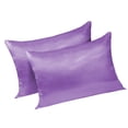 thumbnail image 3 of Funda de almohada 2pcs Funda de almohada de satén de poliéster Ropa de cama Funda de almohada para dormir, Morado, Reino Unido / US-Q, 20x30 pulgadas sidaley HA003643-02, 3 of 7