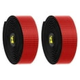 thumbnail image 1 of 2 cintas para manillar de bicicleta, envolturas para manillar de bicicleta, agarre cómodo, absorción de impactos, EVA PU, envolturas para manillar de Negro Rojo, 1 of 8