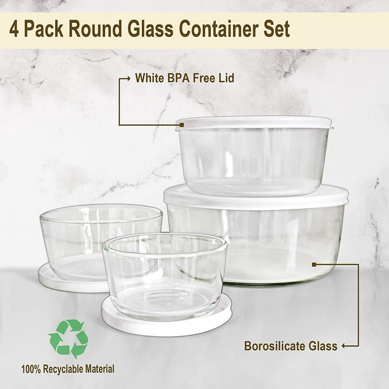 6500ML Extra Large Glass Container With Locking Lid and Handle