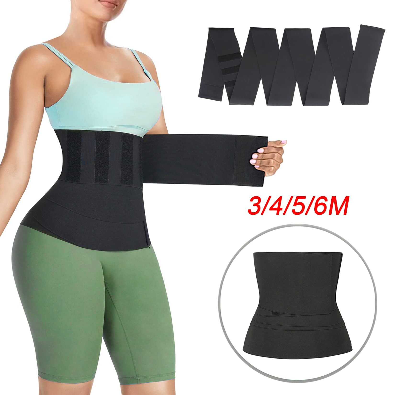 Snatch Me Up Bandage Tummy Wrap Waist Trainer Body Wraps Weight Loss Waist Trimmer for Women 