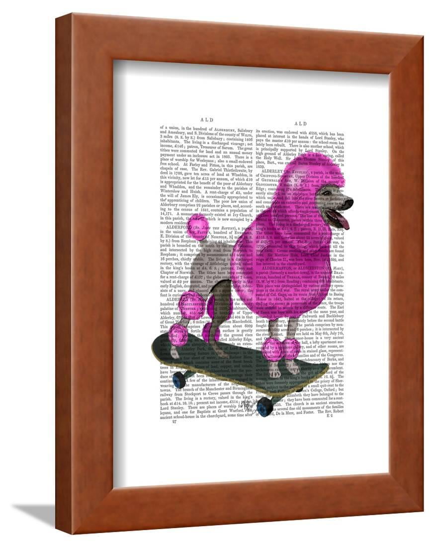 POODLE coffee dog reproduction of painting 11x14 art artist PRINTs gift