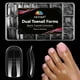 thumbnail image 1 of Toe Dual Nail Forms, 300 unidades, para gel de extensión de polietileno EBANKU, 1 of 7