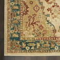 thumbnail image 4 of Nourison Traditional Vintage Persian Bohemian Ivory/Teal 3' x 5' Area Rug, (3' x 5'), 4 of 8