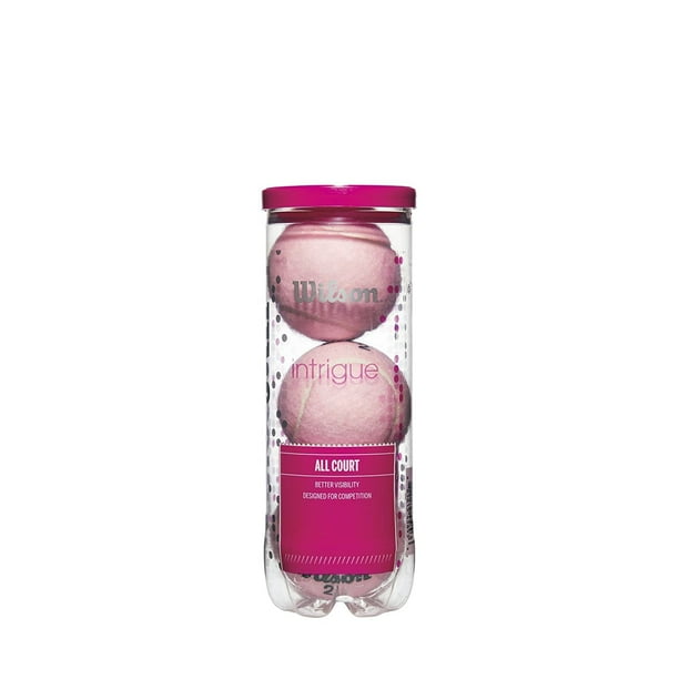 Pelotas de tenis WILSON Intrigue, 3 pelotas por lata, color rosa