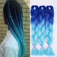 thumbnail image 4 of 24" Jumbo Hair Extensions Ombre Braiding Hair Straight Box Braids For Human Girl, 4 of 4