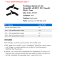 thumbnail image 2 of Front Lower Control Arm Set - Compatible with 2013 - 2014 Hyundai Elantra Coupe, 2 of 2