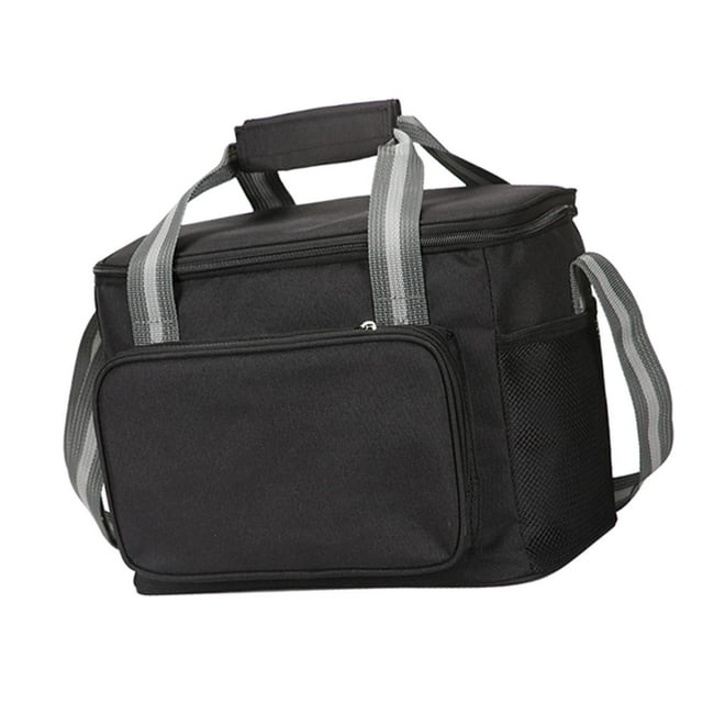 Almencla Lunch Waterproof Bag Waterproof Pouch Tote for Backpacking Picnics Work Black