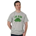 thumbnail image 4 of Live Slow Turtle Tortoise Animals Men's Graphic T Shirt Tees Brisco Brands M, 4 of 4