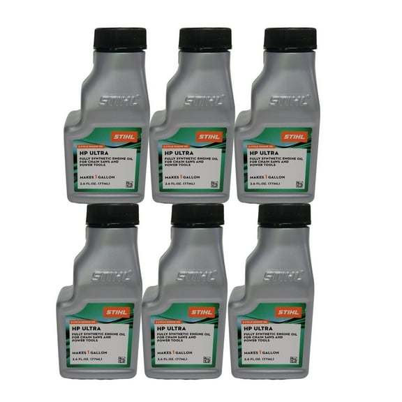 STIHL HP Ultra Full Synthetic Motor Oil, 2.6 fl oz (6 Pack)