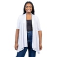 thumbnail image 3 of Plus Size Elbow Sleeve Open Front Cardigan, 3 of 10