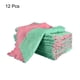thumbnail image 3 of 12Pcs Paños de Cocina, Toallas de Terciopelo Coral de 8.6" Rosa Verde, 3 of 5