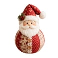 thumbnail image 2 of Patchwork Fabric Doll DIY Kit, Handmade Sewing Craft Set with Pre-Cut Fabric, Stuffing and Accessories, Christmas Seasonal Plush Decor Project for Adults Beginners(1pcs), 2 of 7