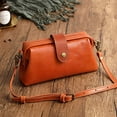 thumbnail image 2 of Bolso Bandolera De Cuero Estilo Vintage Para Mujer, Bolso Retro Hecho A Mano Para Médico Con Almacenamiento De Gran Capacidad, 2 of 8