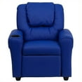 thumbnail image 2 of Bowery Hill Kids Faux Leather Recliner in Blue, 2 of 5