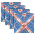 thumbnail image 5 of Iauyy Satin Napkins Set of 1- Red White Blue Plaid DIY Printing Decoration Cloth Napkin- Easy Care for Home/Party, 5 of 8
