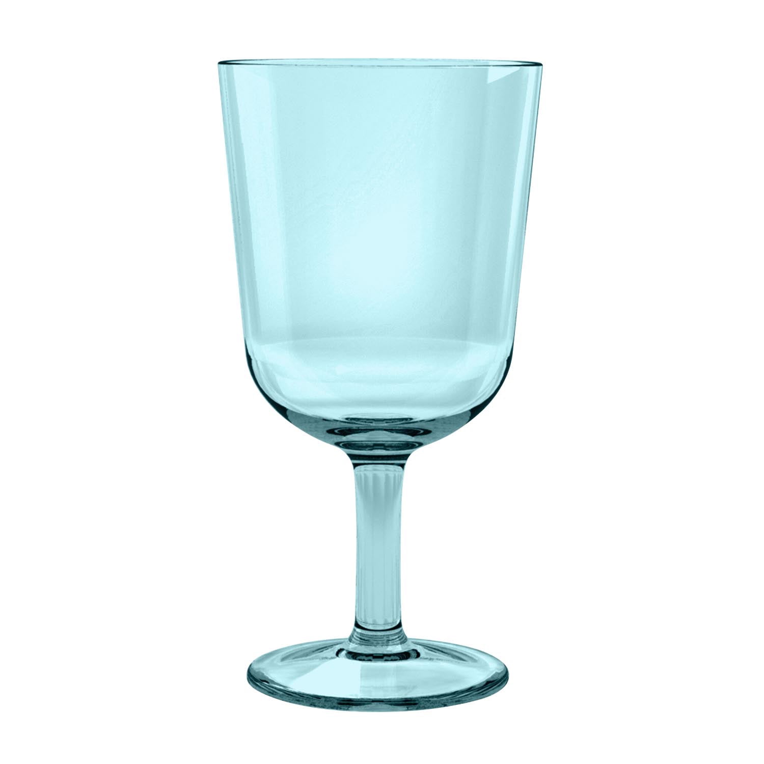 Simple Wine Glass, Aqua, 16 oz.,Acrylic,Pack of 6 EA