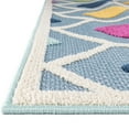 thumbnail image 6 of Unique Loom Aruba Outdoor Collection Area Rug - Noord (7' x 10' Rectangle Blue/Gray), 6 of 7