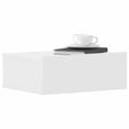 thumbnail image 3 of vidaXL Floating Nightstand Set of 2 White Engineered wood Compact, 3 of 5