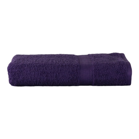 Mainstays Basic Bath Collection - Single Bath Towel, Solid Purple